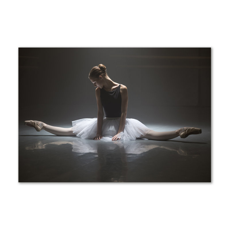 Ballerina - No Frame Print on Glass, 70cm H x 100cm W x 2cm D, Canvas