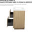 Meuble-lavabo simple autoportant de 24 po avec plateau en résine Beira-1099413019