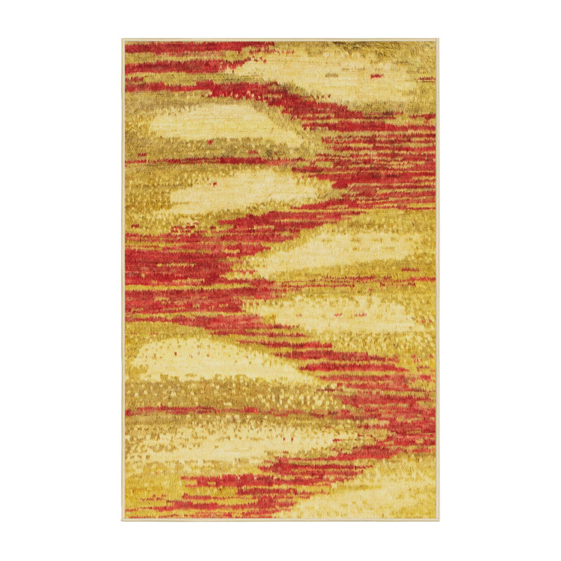 Abstract Indoor Rug, Rectangle 3' x 5'