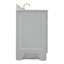 Ensemble de meuble-lavabo simple en bois massif 37 po gris Freitas avec plateau en marbre de Carrare 0,75 po, évier gauche et rectangulaire-304109143-304109144-271566831