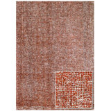 Textures Wool Area Rug in Rust