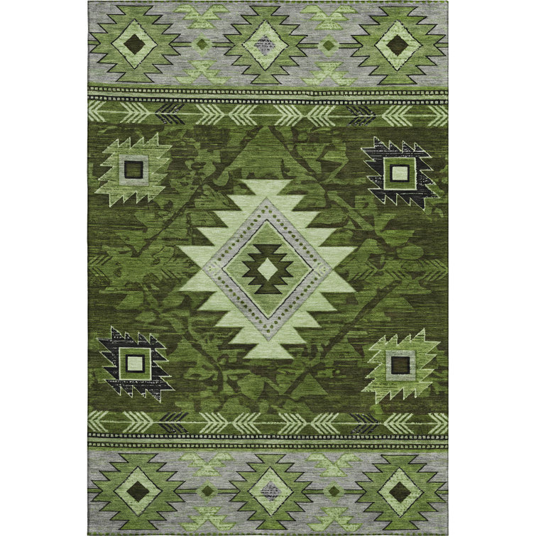 Premium Machine Washable Lubbers AMF1754 Tribal Rug