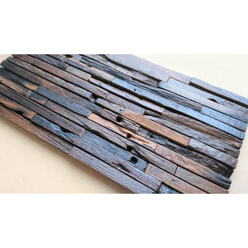 Harek 30 cm x 30 cm Wood Look Tile in Brown