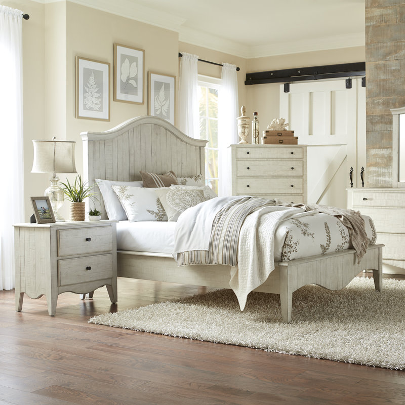 Britta 30'' W Solid Wood Nightstand, White Wash