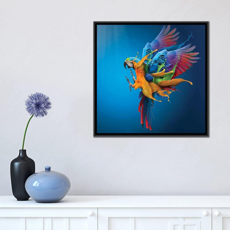 « flying colours » par sulaiman almawash, impression sur toile tendue, H 18 po x l 18 po x P 1,5 po, Pas de tapis