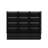 78.7'' H X 94.5'' W 6-Drawer 4-Tier Display Bookcase With Glass Doors And LED Light-1727296643