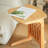 Kadi Solid Wood Pedestal End Table-1974087069