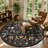 Goldene Boho Bird Area Rug Washable Rugs for Living Room, Large Floral Bedroom Carpet Low-Pile-2061229855