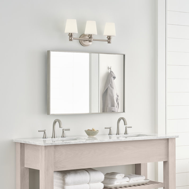 Xavierre 3 - Light Vanity from Visual Comfort Studio, Satin Nickel
