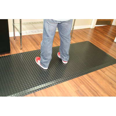 Diamond Plate Symple Stuff Garage Flooring in Black