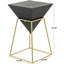 Table de bout à piédestal Argent