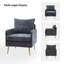 Fauteuil Werner avec dossier et coussin de siège amovibles-243372289