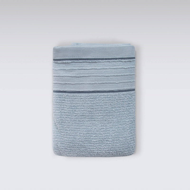 Serviette de bain 100% coton Ebbonie, Bleu