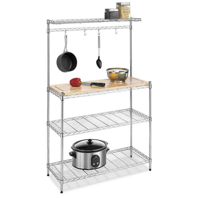 Quinton 36.25'' Chrome Standard Baker's Rack