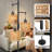 Asiel 65'' Dimmable Industrial Tree Floor Lamp with 3 Bulbs Included-2075252263