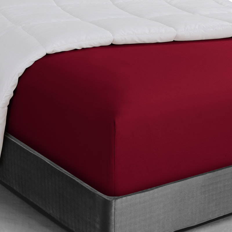 Drap-housse en microfibre Swift Home, Rouge