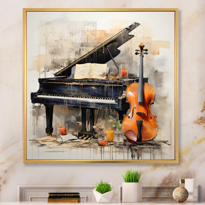 Mélodie musicale mélodique «Subdued» - musique, art mural
