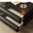 Humply Faux Leather 2-Drawer Smart Nightstand Modern Design with Wireless USB Type-C Charger Black-2038302011