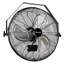 Ventilateur mural haute vitesse 18 po Newair, ventilateur d'extérieur robuste, inclinaison réglable et 3 vitesses jusqu'à 4012 pi3 / min, interrupteur à chaîne