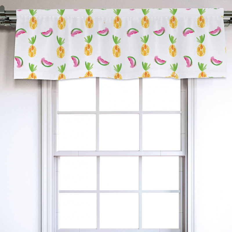 Sateen Ruffled Window Valance