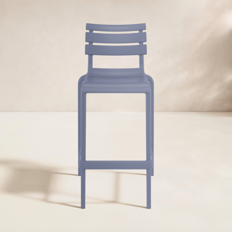 Tabouret de comptoir d'extérieur Ruta, Gris foncé, 29.50"
