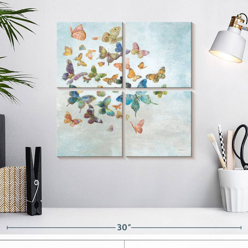 Brampt beaux papillons lumineux, H 18 po x l 18 po