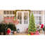 Arbre de Noël mince de 7 pi avec 400 lumières à DEL blanc chaud, installation rapide pour les entrées, apparence réaliste ornée de 1180 pointes Pe +, coins de support d'espace