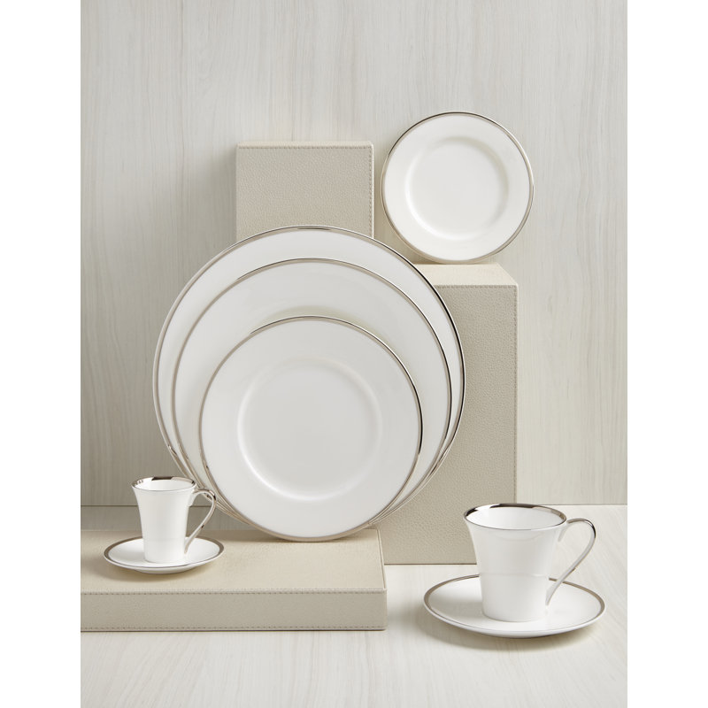 Comet Bone China Pasta/Soup Bowl, Black