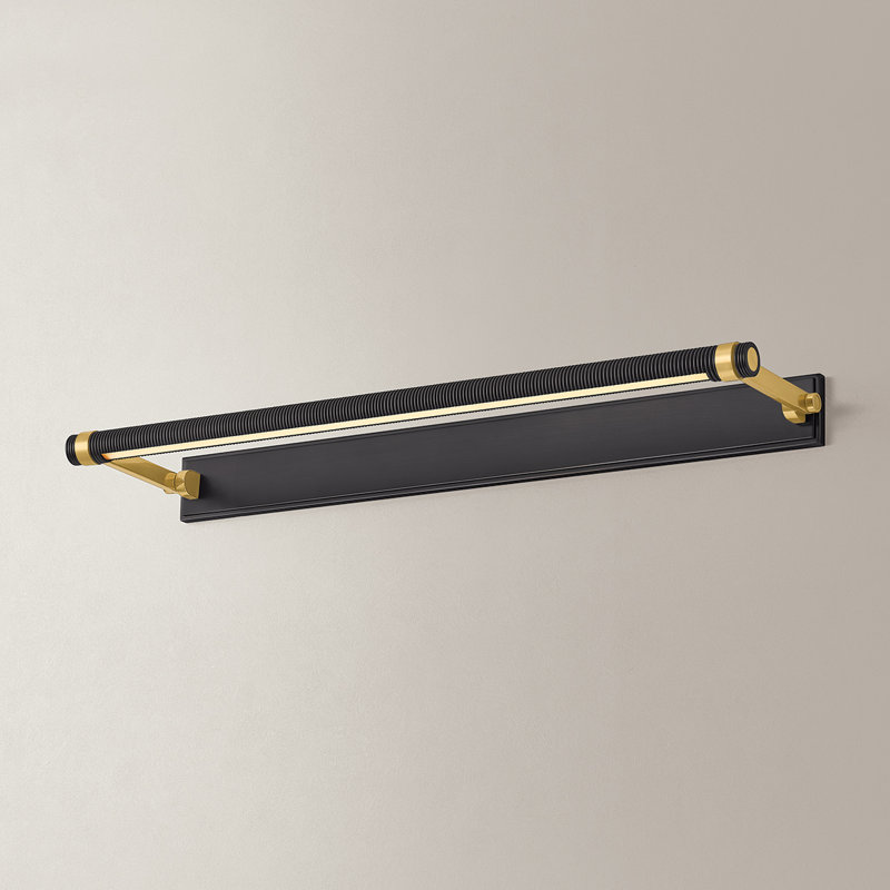 Havelock Table Lamp, 2.75" H x 30" W x 30" D, Black/Gold