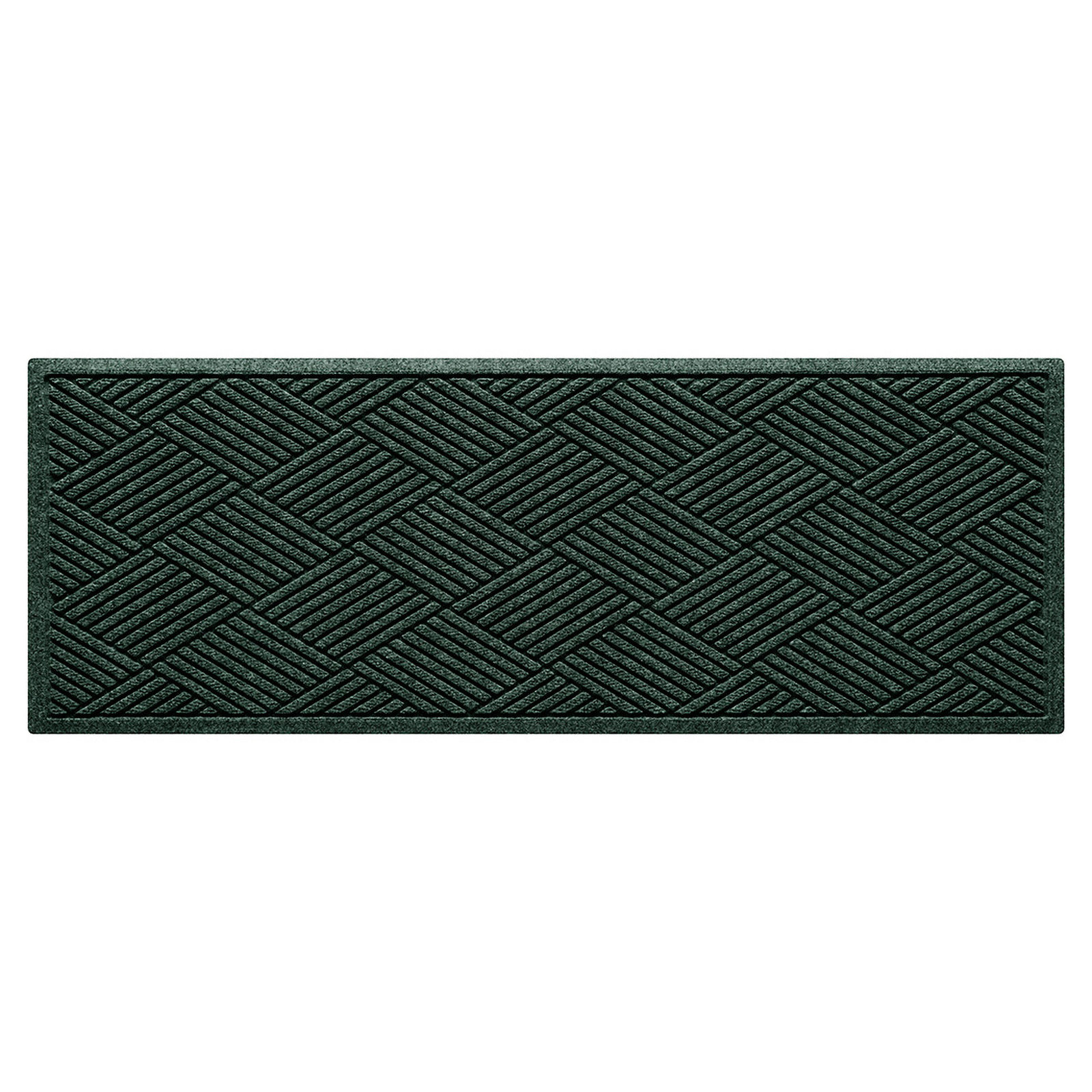Waterhog Diamonds Indoor Outdoor Doormat, Runner 22" W x 60" L, Evergreen