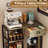 3 Tier Coffee Bar Table With Storage Drawer Grey