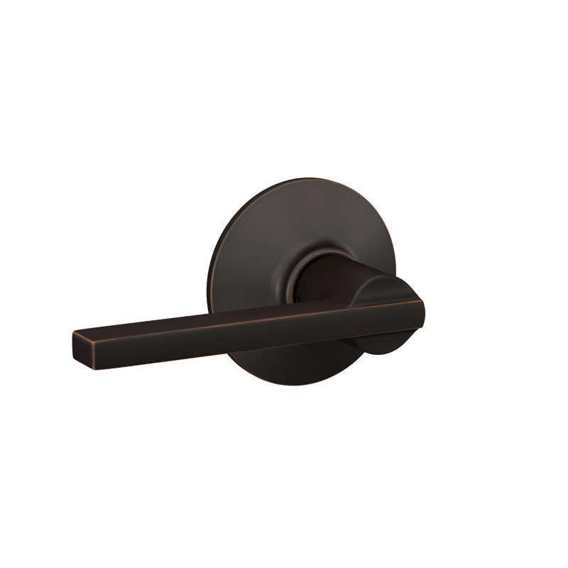 Latitude Lever Hall and Closet Lock, Aged Bronze