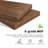 Roanoke Living room coffee table (with storage function), modern living room furniture, Brown