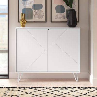 Azerion 2 Door Accent Cabinet with 2 Adjustable Shelves