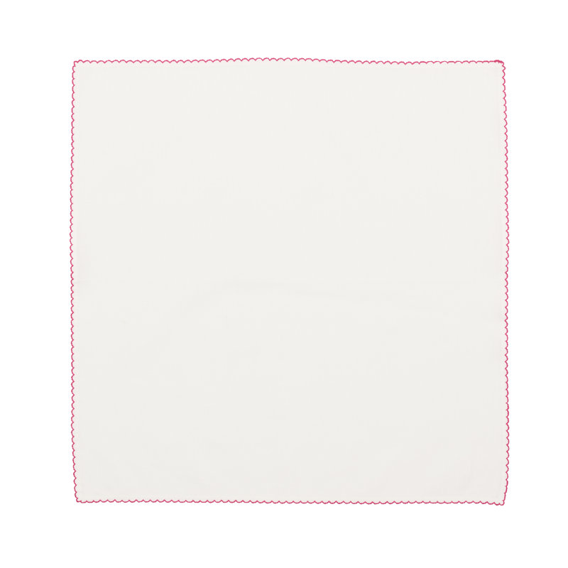 Casbah Napkin, White/Pink