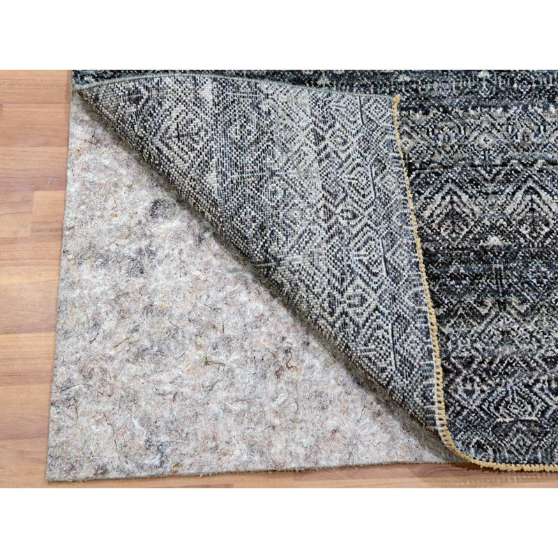 Tapis de couloir très doux en laine noué à la main 2 pi 8 po x 10 pi 1 po E99BAE2B36A5420485D7C258C8D71D0D