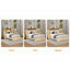 Lit double escamotable en bois avec station de charge, tiroirs de rangement, pour petits espaces, en beige-1235260798