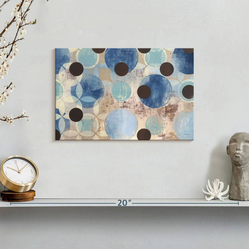 Avery Blue Dots, 8" H x 12" W