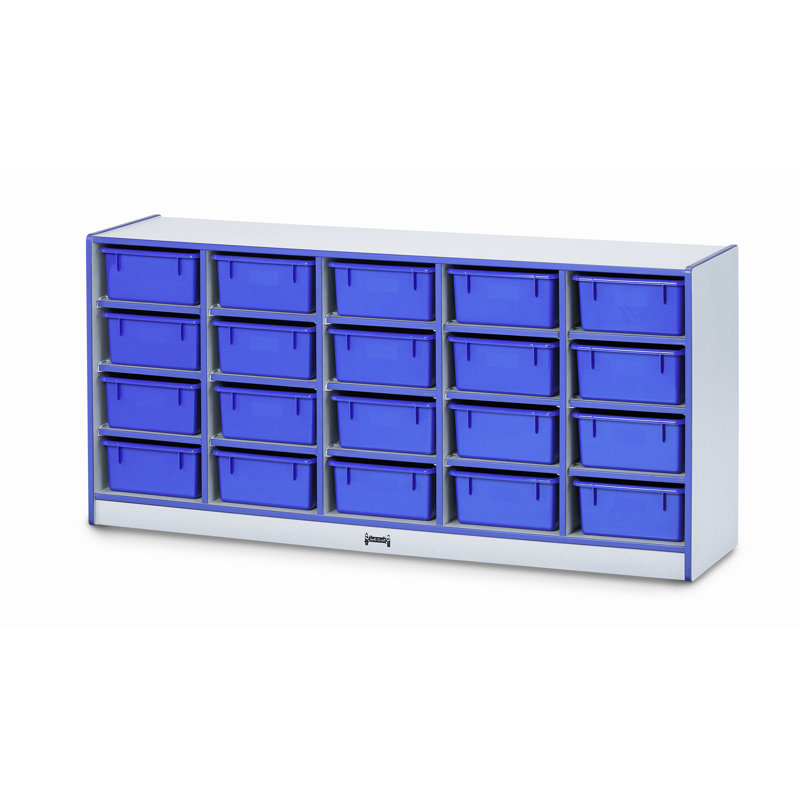 Rangement mobile pour baignoire Rainbow Accents®, H 29,5 po x l 24,5 po x P 15 po, Bleu, Oui