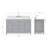 Aberdeenshire 54" Single Bathroom Vanity with Carrara White Marble Top-85364036