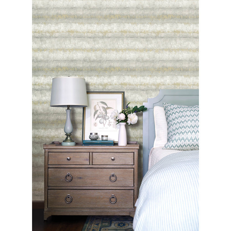 Papier peint texturé gris Morningtide, Gris