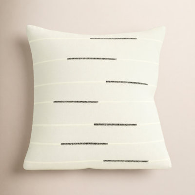 Oda 20" x 20" Embroidered Throw Pillow