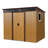 Outdoor Metal Storage Shed with Window and Transparent plate-113816594-108284808