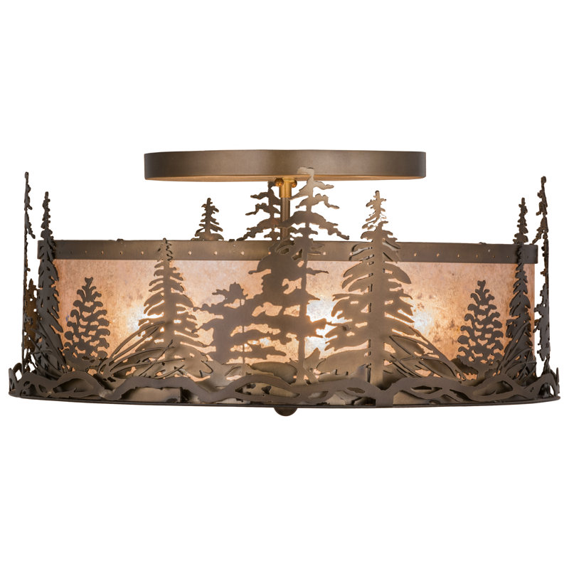 Mica Semi Flush Mount