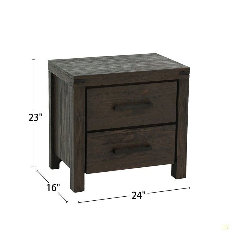 Table de chevet 2 tiroirs