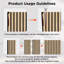 Panneau mural à lattes en bois 106 po x 12,6 po-96886592