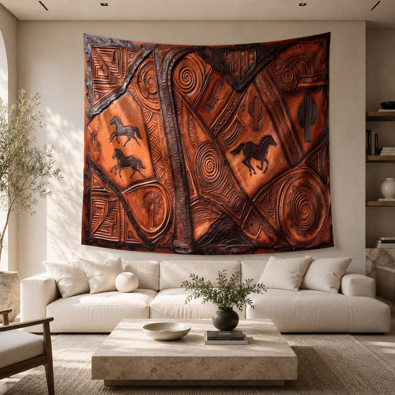 Tapisserie murale Southwestern Cowboy, 26 po x 36 po