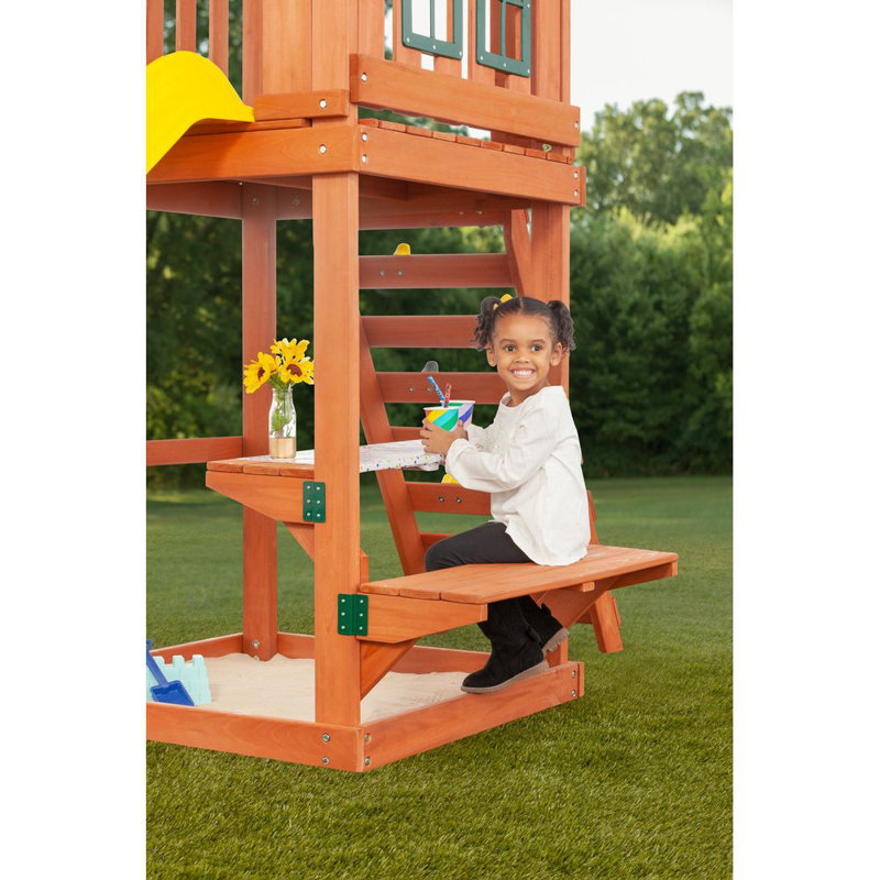 Cedar Cottage Complete Wooden Swing Set
