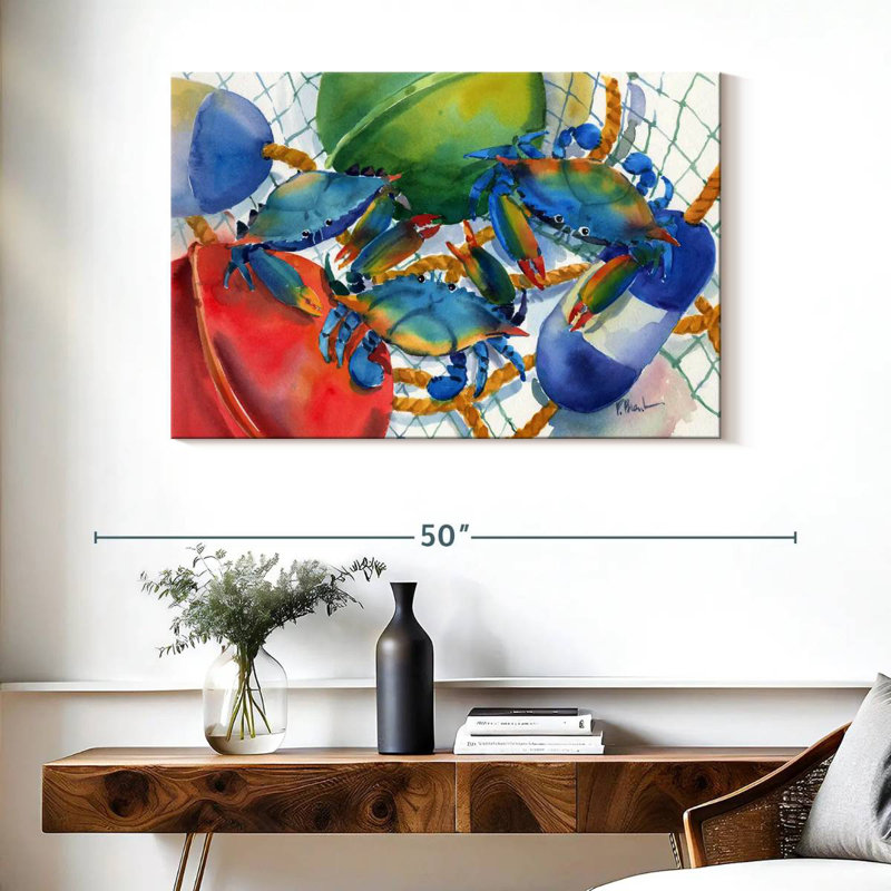 Brampt Crabs And Floats, 26" H x 39" W