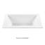 Andrea® 13 DoloMatte 66" x 42" Soaking Solid Surface Bathtub-2126274781